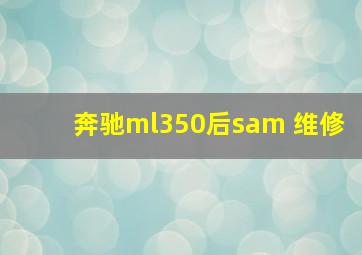 奔驰ml350后sam 维修